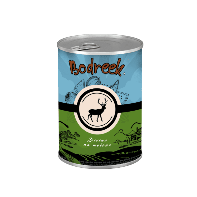 Bodreek mokra hrana - Divjačina z melono 400g Bodreek mokra hrana - Divjačina z melono 400g
